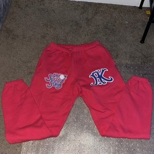 Red Amok X Sleazy series sweatpants red size large